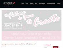 Tablet Screenshot of greatertucsonleadership.org
